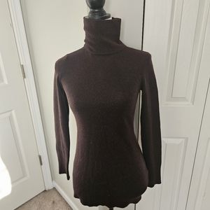 Brown high neck 100 cashmere